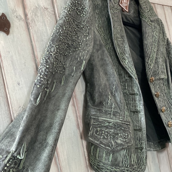 Beautiful Double D Ranch leather jacket - Picture 2 of 6